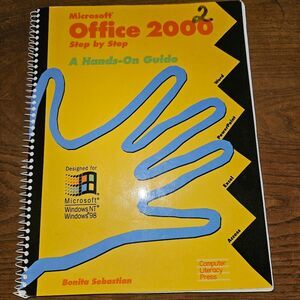 Microsoft Office 2000 Step By Step Guide Book Training Manual Paperback